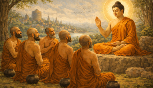 【仏教入門4-3】ブッダ最初の説法とは？四聖諦と諸行無常を説いた初転法輪を解説